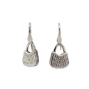 Silver Earrings | Woven String Bilum