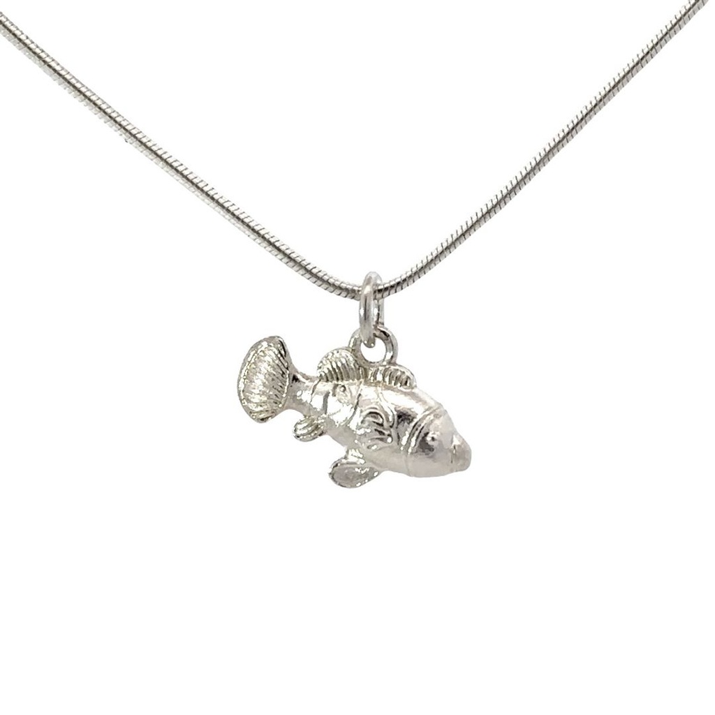 Sterling Silver Clown Fish Pendant