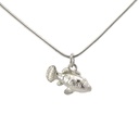 Sterling Silver Clown Fish Pendant