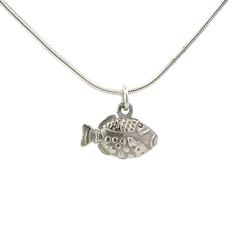 Sterling Silver Trigger Fish Pendant