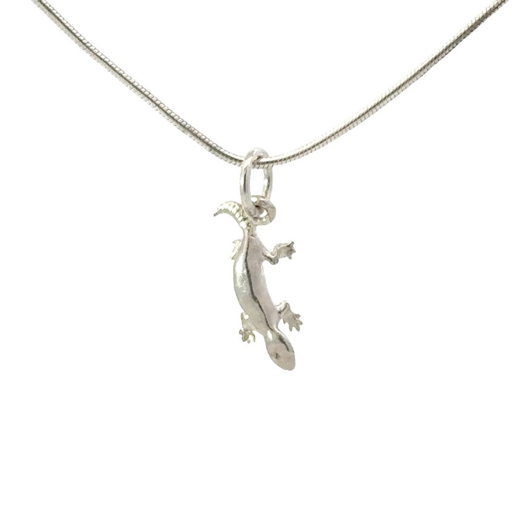 Sterling Silver Gecko Pendant