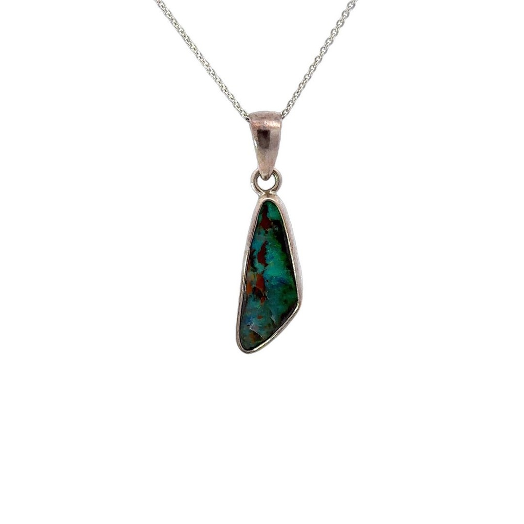 Sterling Silver Boulder Opal Pendant