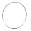 Sterling Silver Flattened Collar