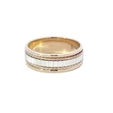 Two Tone Wedding Band