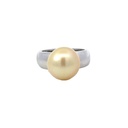 South Sea Pearl Ring In 18K White Gold
