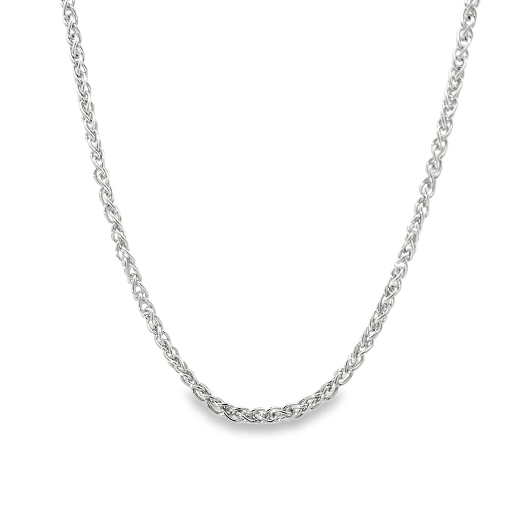 Sterling Silver 50cm Wheat Chain