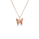 Purple Spotted Swallows Tail Butterfly Charm 9K