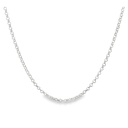 Chain Necklace | 18k White Gold Belcher