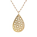 Necklace | Gold Plated with Citrine