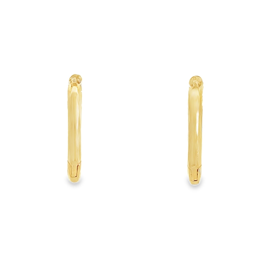 Huggie Hoop Earrings | 9K Yellow Gold 12mm x 1.9mm