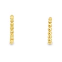 Huggie Hoop Earrings | Ball Hoop 9K 10mm x 2mm