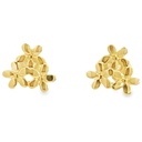 Stud Earrings | Flower Cluster In 9K Yellow Gold