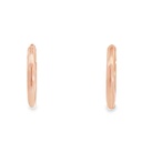 Huggie Hoop Earrings | 12x1.8mm 9K Rose Gold