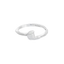 Ring | Folded Silver Leaf Top