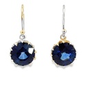 Earrings | Silver Created Sapphire Drops