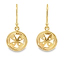 Earrings | Pierced Discs 9K Gold