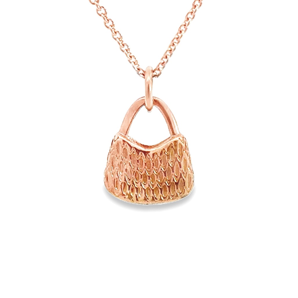 Pendant | String Bilum In 9K Rose Gold