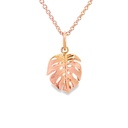 Pendant | Monstera Leaf In 9K Rose Gold