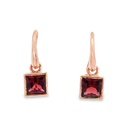 Earrings | Garnets In 9 Carat Rose Gold