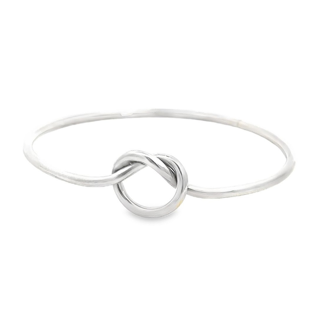 Bangle | Knot Top In Silver