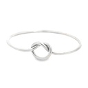 Bangle | Knot Top In Silver