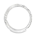Bangle With Beaten Finish In Sterling Silver
