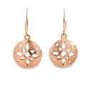 Earrings In 9K Rose Gold | Pierced Design Drop