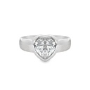 Heart Cubic Ring | Sterling Silver