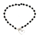 Petals Bracelet | Onyx & Silver Beads "Congratulations"
