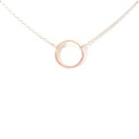 Petals Silver Necklace | "Grandmother"  With Circle