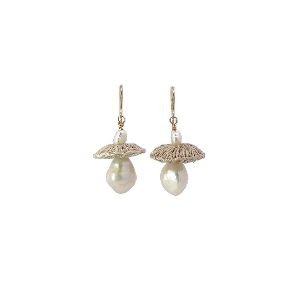 Bilum and Bilas | Dual Pearl Earrings