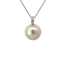 South Sea Pearl Double Blade Pendant In 9KWG