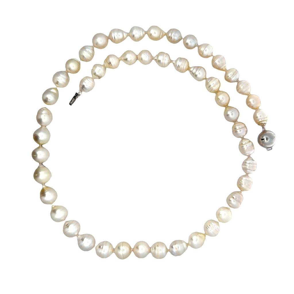 Pearl Necklace | South Sea with 18ct White Gold Ball Clasp