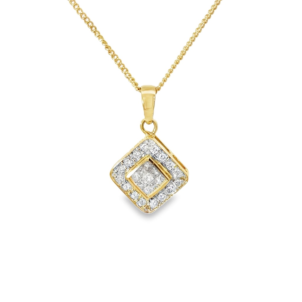 Diamond Pendant | Square Shape