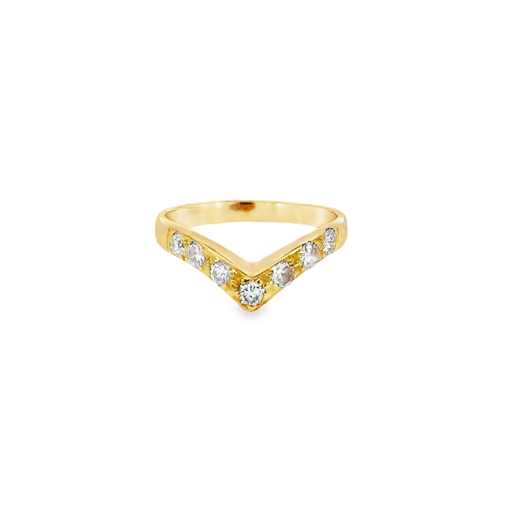 Diamond Wedding Ring | 18ct Yellow Gold