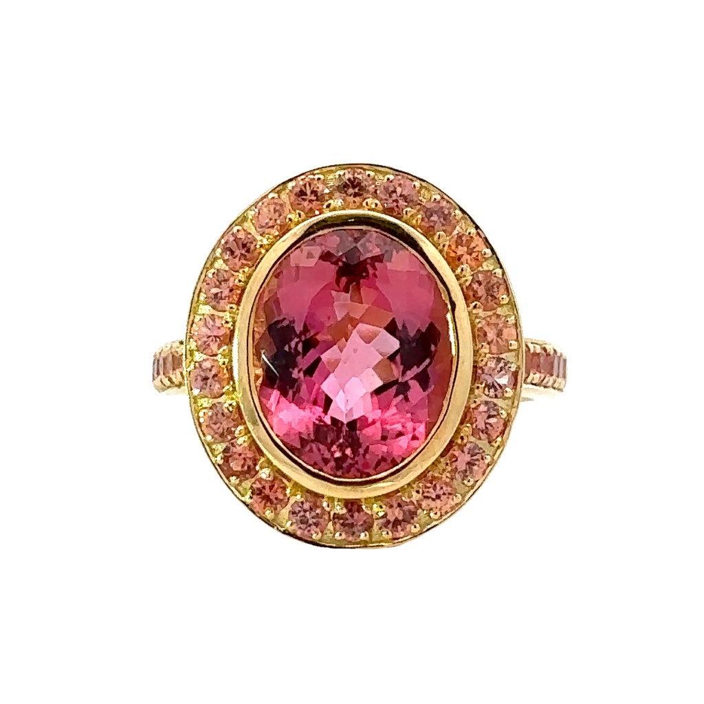 Topaz & Sapphire Ring | 18ct Yellow Gold