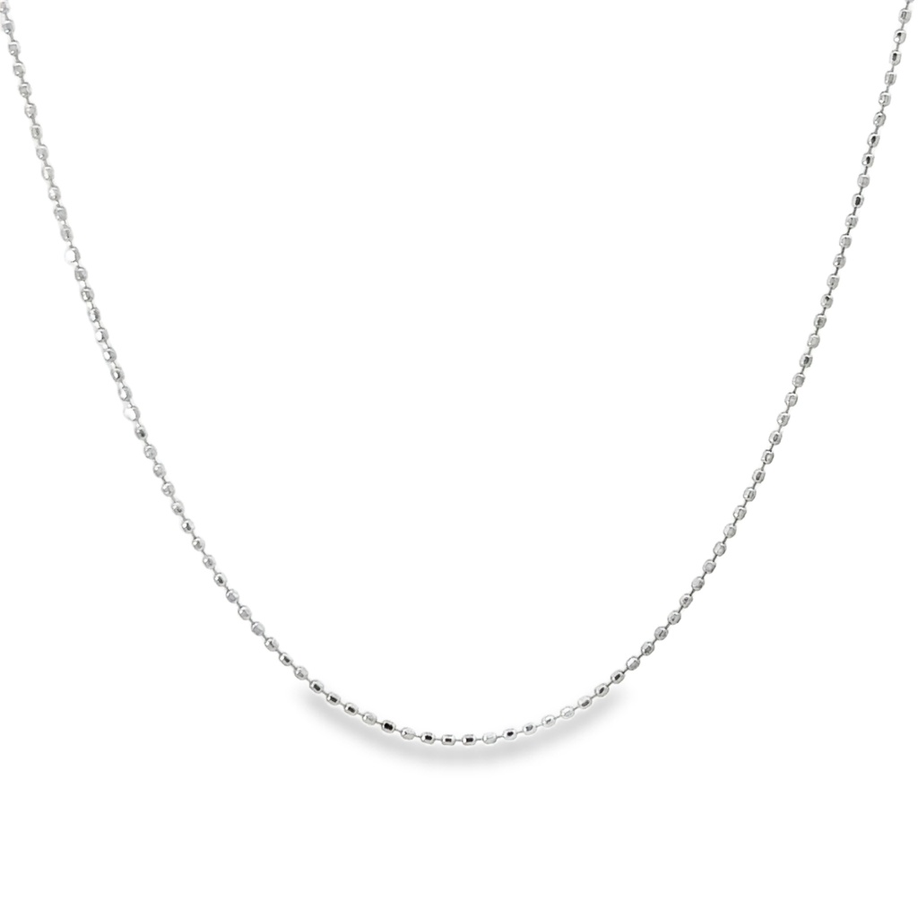 Bead Chain | 18ct White Gold