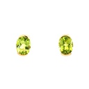 Peridot Stud Earrings| 14ct