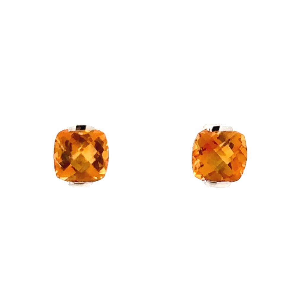 Citrine Stud Earrings| 14ct