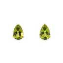 Peridot Stud Earrings - Teardrop | 14ct