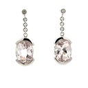 Kunzite And Diamond Stud Earrings | 14ct