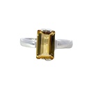 Yellow Beryl 14K White Gold Ring