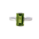 Peridot 14K White Gold Ring