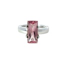 Morganite Ring In 18ct White Gold