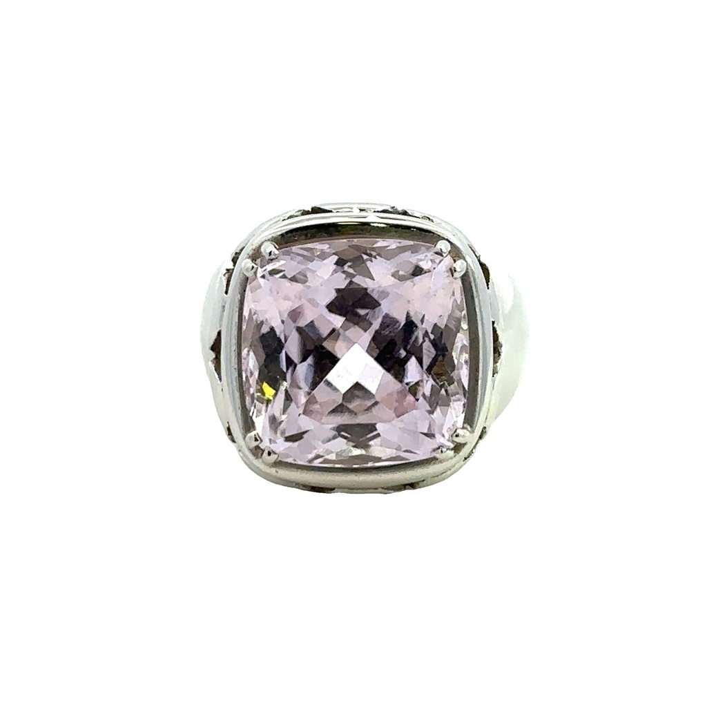 Kunzite 18ct White Gold Ring