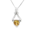 Yellow Fancy Diamond Pendant | 18K
