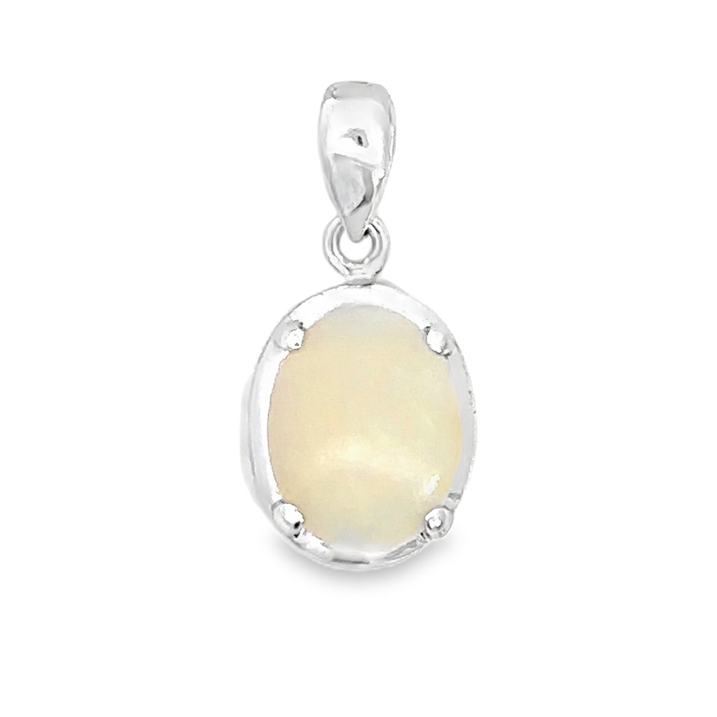 Opal Pendant Set In Sterling Silver