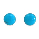 Turquoise Stud Earrings In Sterling Silver