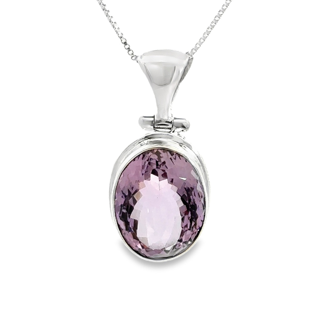 Amethyst Pendant In Sterling Silver