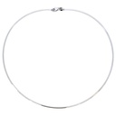 Omega Necklace | 40cm 18k White Gold